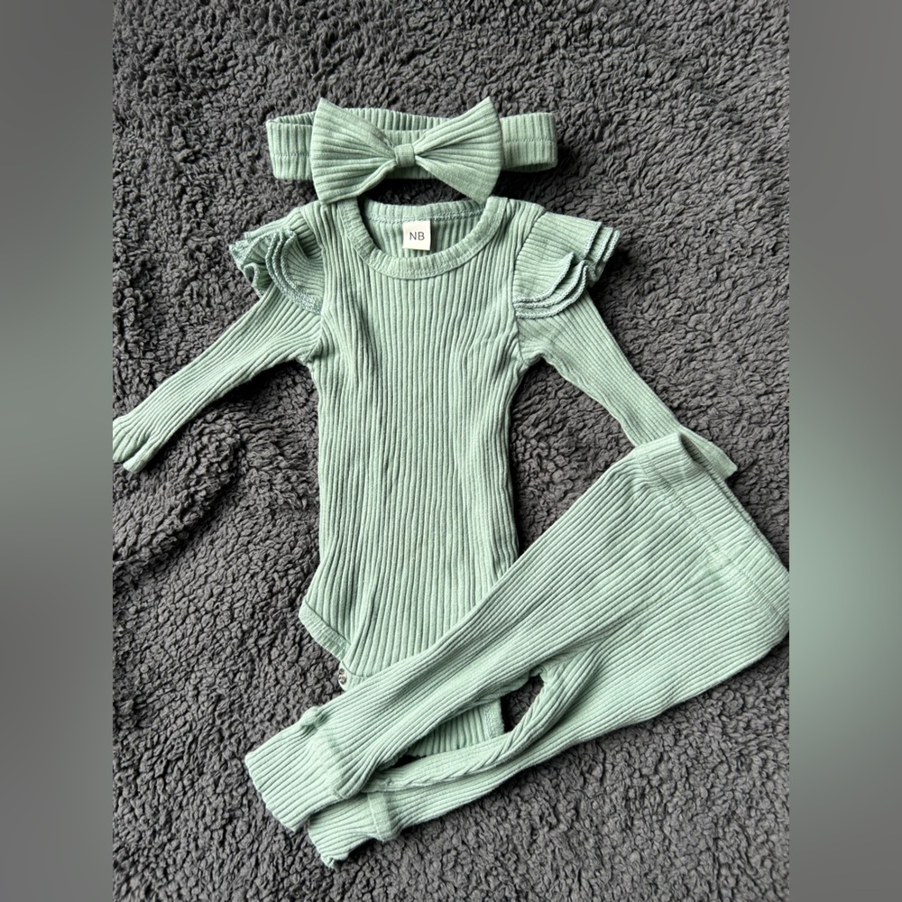 Sage Green Newborn Outfit